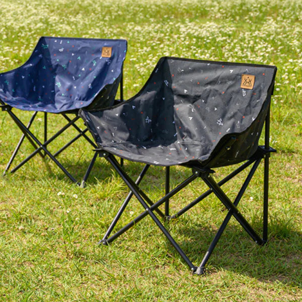 KZM Monogram Hygee Chair Black Camping Chair