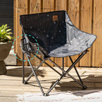 KZM Monogram Hygee Chair Black Camping Chair