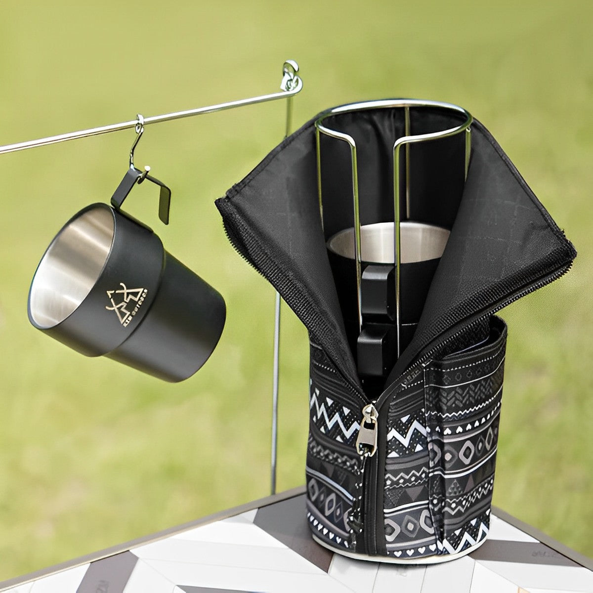 KZM New Black Mug 5P