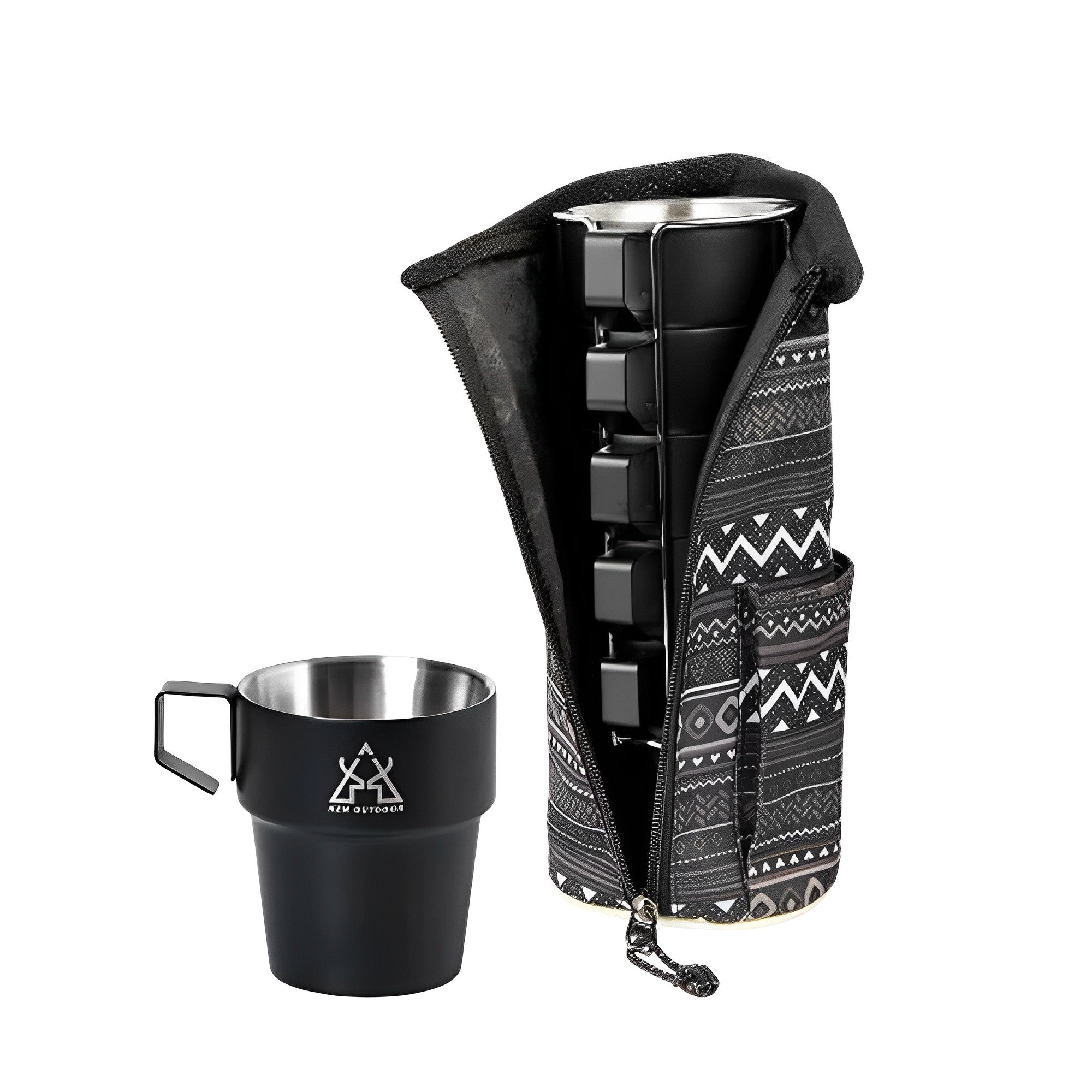 KZM New Black Mug 5P