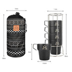 KZM New Black Mug 5P