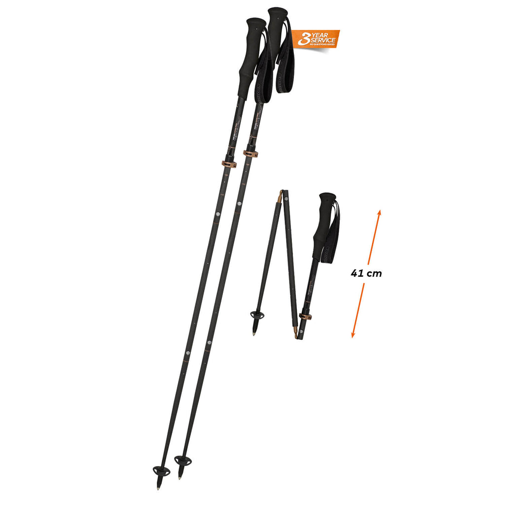 KOMPERDELL Carbon FXP 4 Summit Vario Folding Trekking Pole