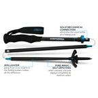 KOMPERDELL Carbon FXP 4 Trail Ultralight Vario Trekking Pole (105 - 125cm)