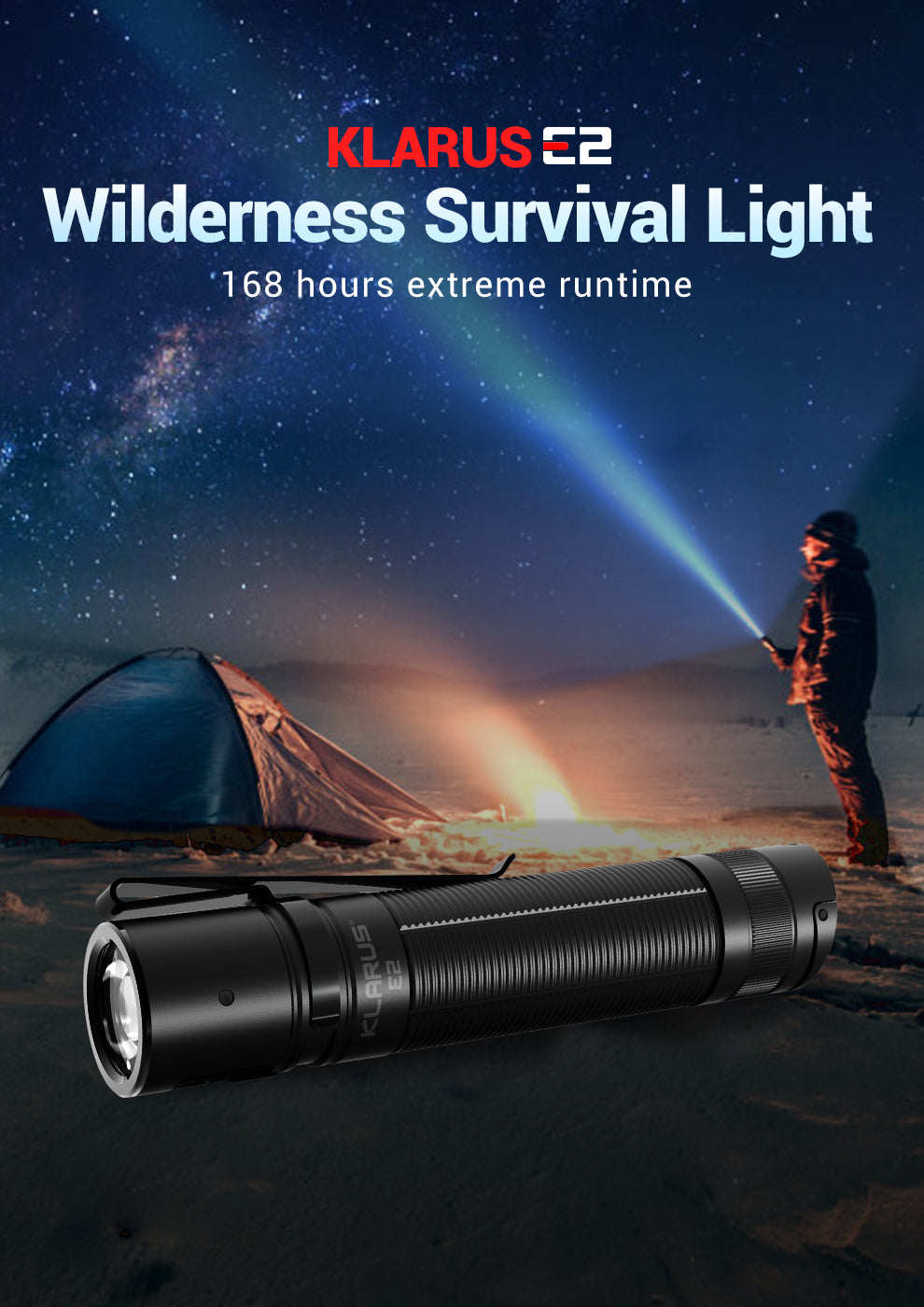 KLARUS E2 1600 Lumen EDC Pocket Flashlight