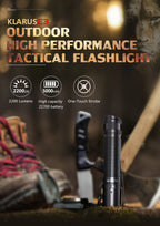 KLARUS E3 2200 Lumen EDC Pocket Flashlight