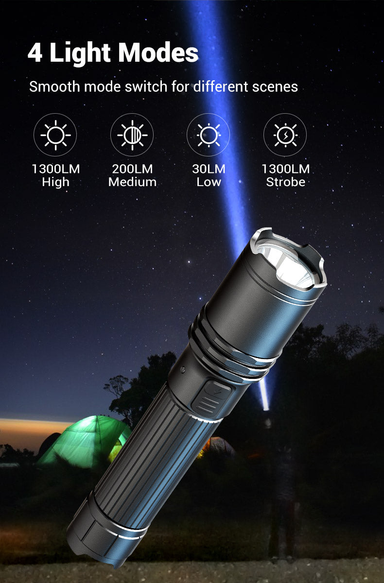 KLARUS A1 Pro 1300 Lumen Tactical Flashlight