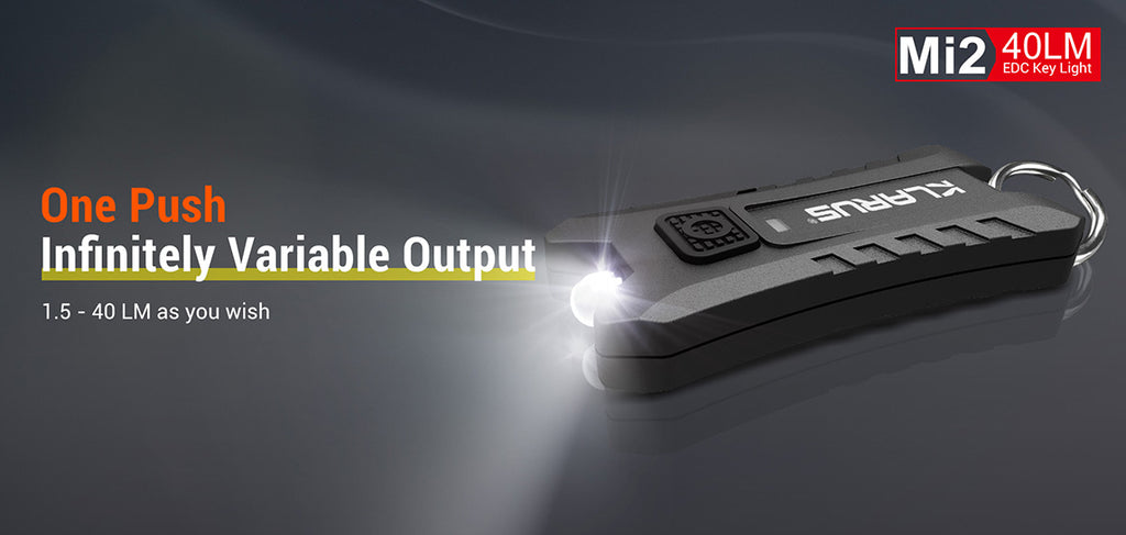 KLARUS Mi2 USB Keychain Light 1.5 - 40 Lumens
