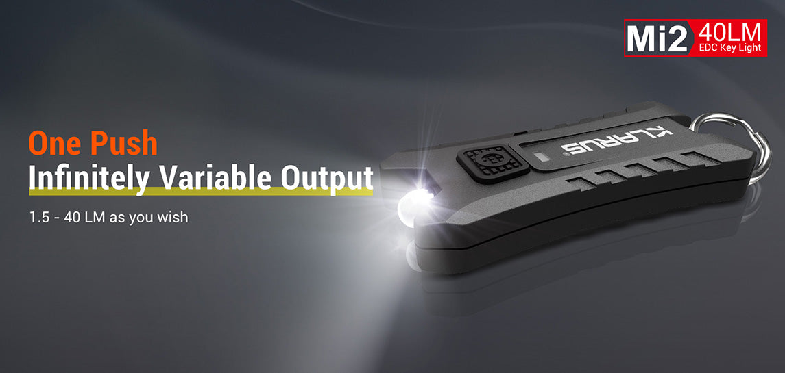KLARUS Mi2 USB Keychain Light 1.5 - 40 Lumens
