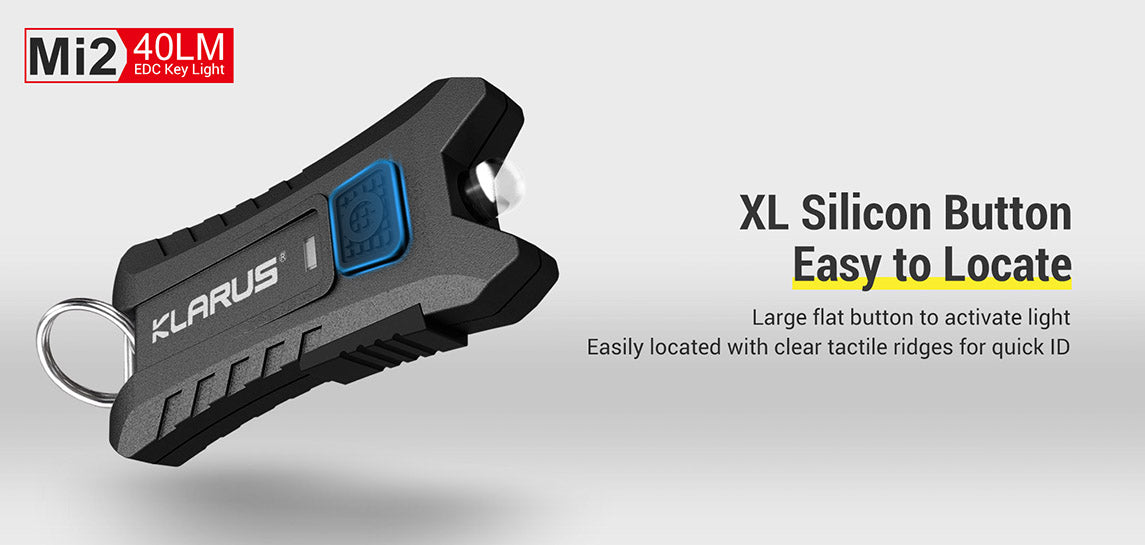 KLARUS Mi2 USB Keychain Light 1.5 - 40 Lumens