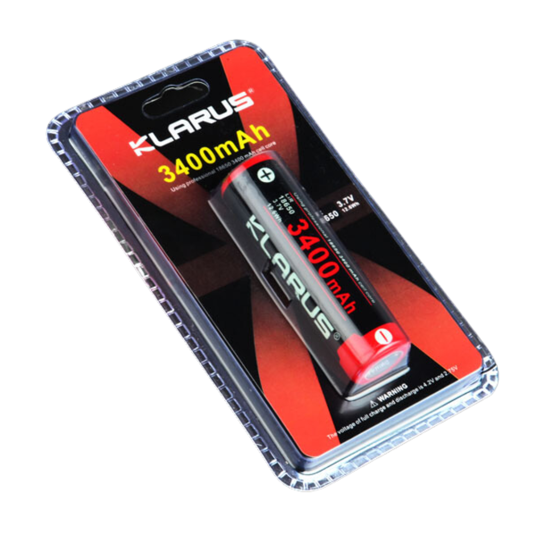 KLARUS 18650BAT-34 3400mAh Rechargeable Battery