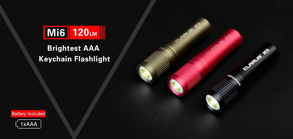 KLARUS Mi6 120 Lumen Keychain Flashlight