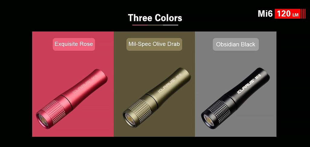 KLARUS Mi6 120 Lumen Keychain Flashlight