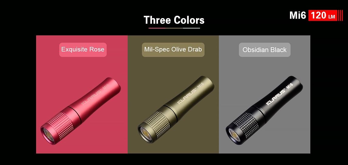 KLARUS Mi6 120 Lumen Keychain Flashlight