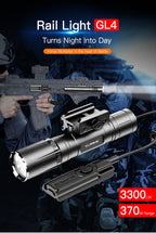 KLARUS GL4 Rail Light 3300LM Ultra Compact Flashlight
