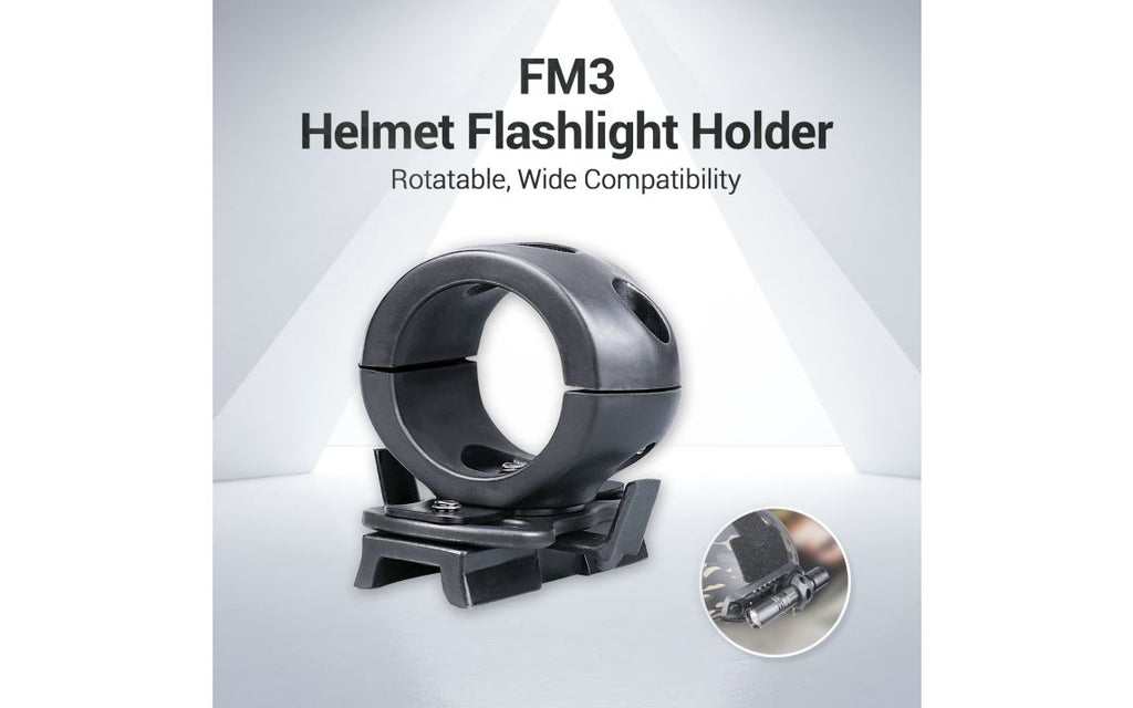 KLARUS FM3 Helmet Mount 23-27mm Flashlight