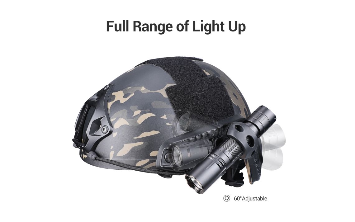 KLARUS FM3 Helmet Mount 23-27mm Flashlight