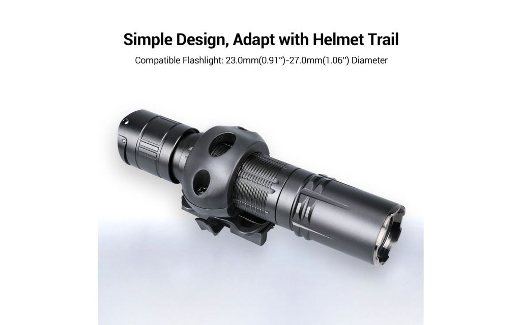 KLARUS FM3 Helmet Mount 23-27mm Flashlight