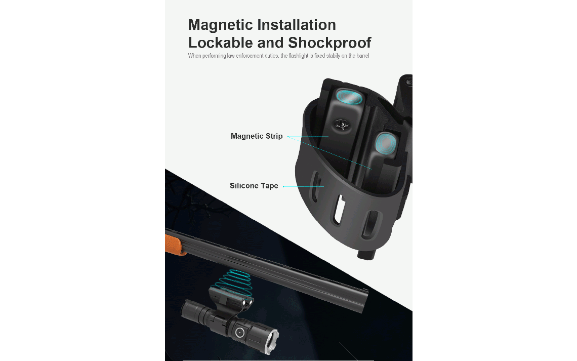 KLARUS FM2 Multifunctional Magnetic Flashlight Mount