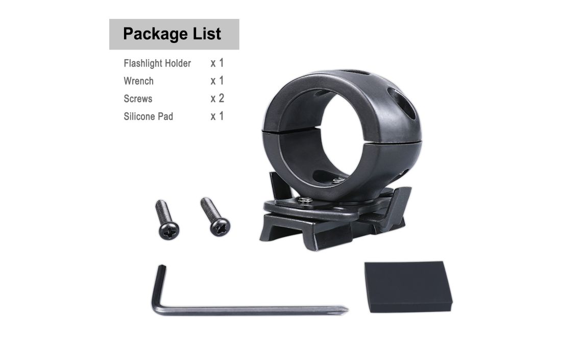 KLARUS FM3 Helmet Mount 23-27mm Flashlight