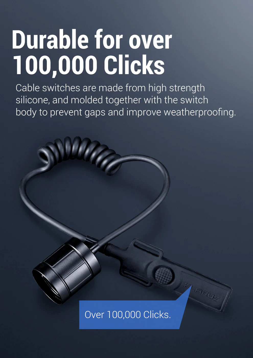 KLARUS TRC1 Remote Control Cable Switch