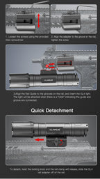 KLARUS GL4 Rail Light 3300LM Ultra Compact Flashlight