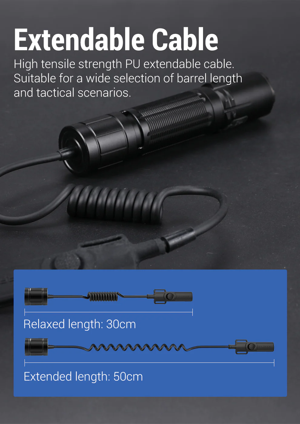 KLARUS TRC1 Remote Control Cable Switch
