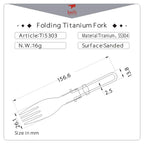 KEITH TITANIUM Folding Fork Ti5303