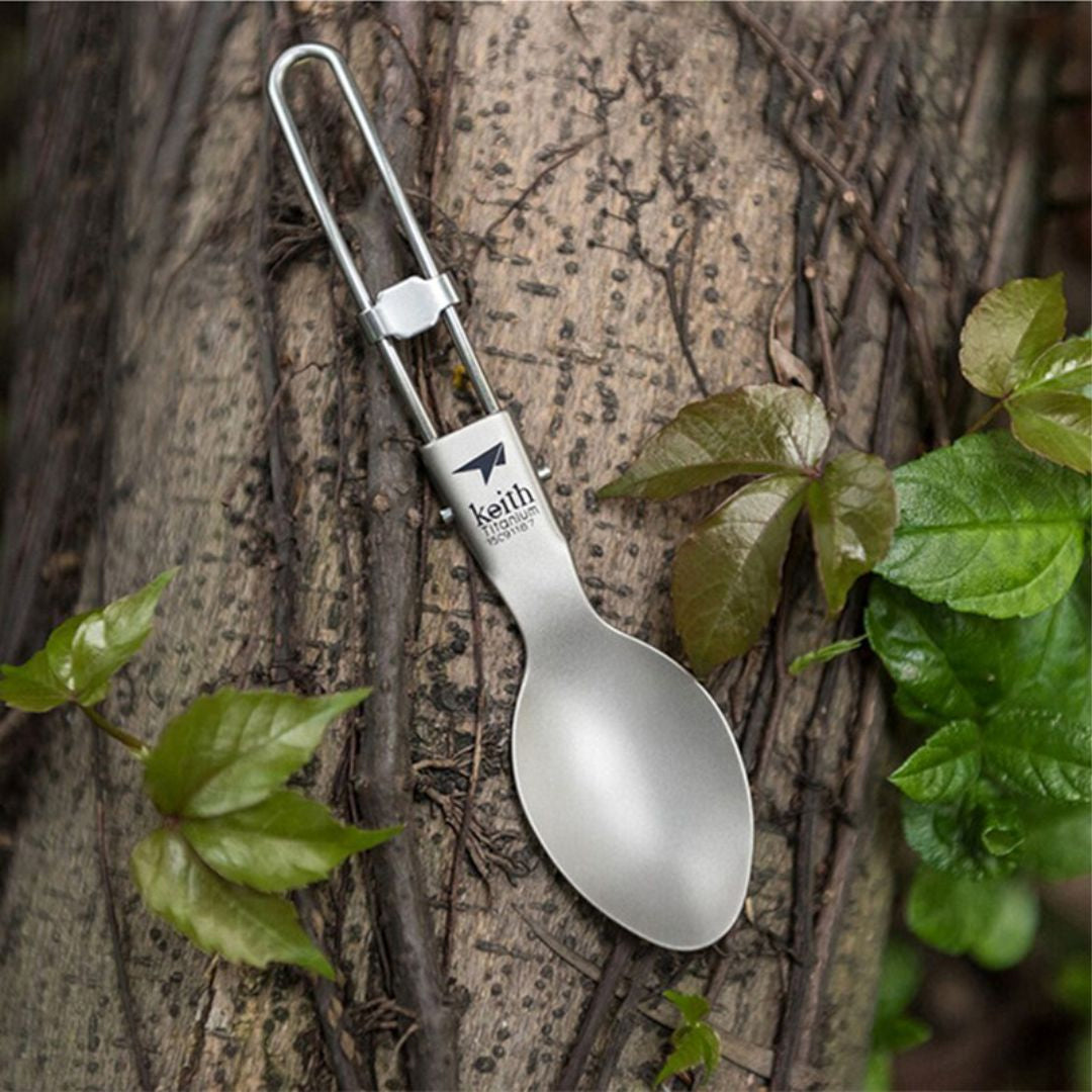KEITH TITANIUM Folding Spoon Ti5302