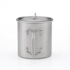 KEITH TITANIUM Single-Wall Mug with Folding Handle & Lid 550ml Ti3206