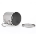 KEITH TITANIUM Single-Wall Mug with Folding Handle & Lid 550ml Ti3206