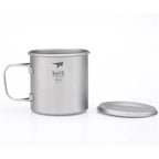 KEITH TITANIUM Single-Wall Mug with Folding Handle & Lid 650ml Ti3208