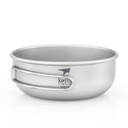 KEITH TITANIUM Single-Wall Bowl with Folding Handle 400ml Ti5324
