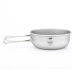 KEITH TITANIUM Single-Wall Bowl with Folding Handle 400ml Ti5324