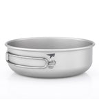 KEITH TITANIUM Single-Wall Bowl with Folding Handle 600ml Ti5326