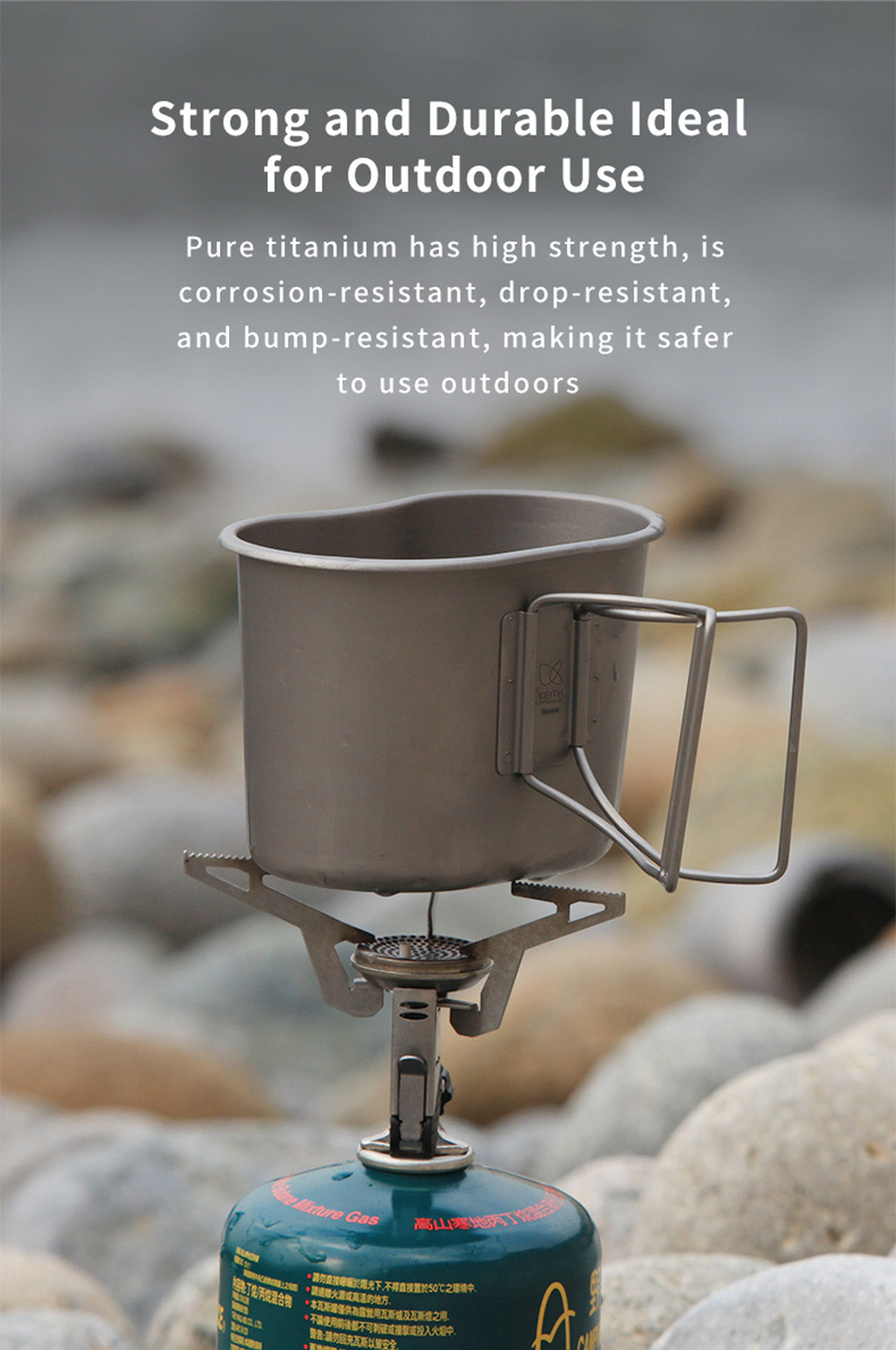 KEITH TITANIUM Canteen Mess Kit Ti3060