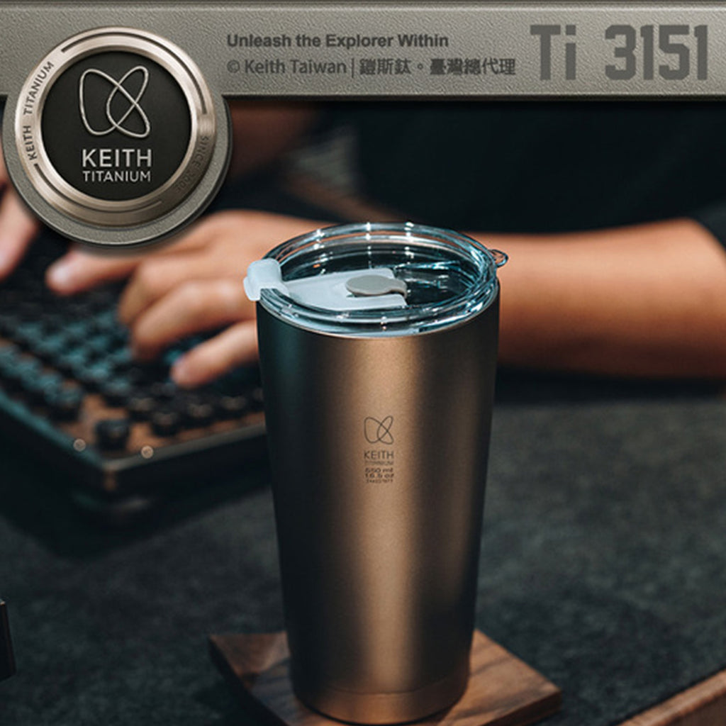 KEITH TITANIUM Vacuum Double-Layer Insulated Tumbler 550ml Ti3151