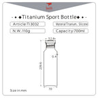 KEITH TITANIUM Sport Bottle 700ml Ti3032