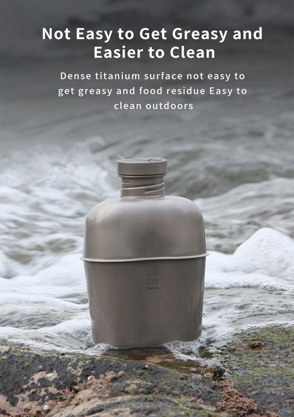 KEITH TITANIUM Canteen Mess Kit Ti3060
