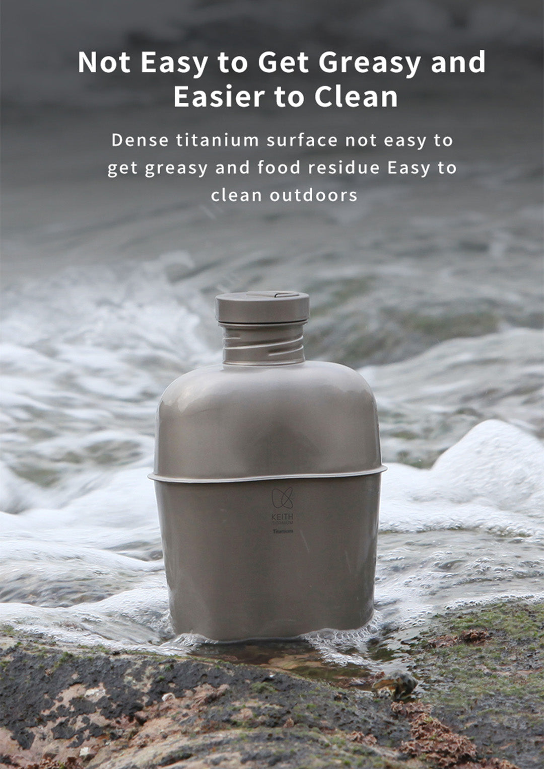 KEITH TITANIUM Canteen Mess Kit Ti3060