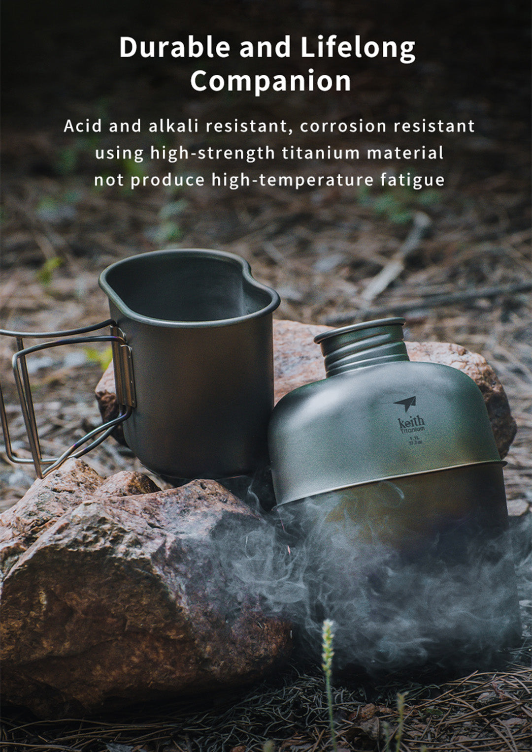 KEITH TITANIUM Canteen Mess Kit Ti3060