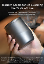 KEITH TITANIUM Double Wall Coffee Mug with Lid 220ml Ti3312