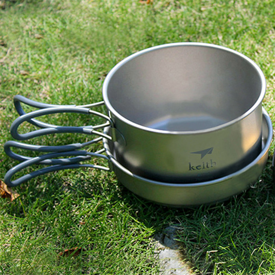 KEITH TITANIUM 2-Piece Pot and Pan Cook Set Ti6012
