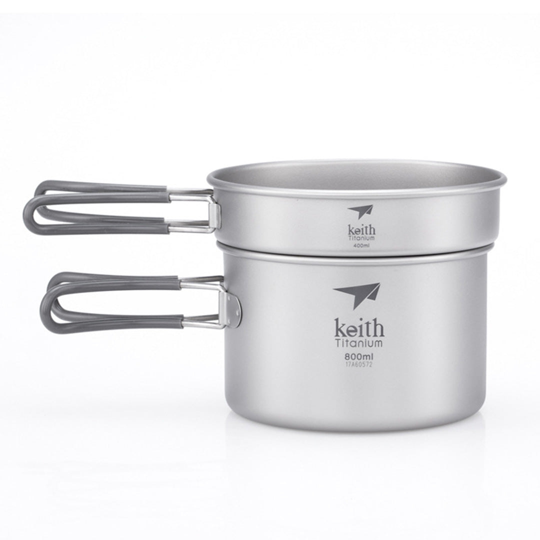 KEITH TITANIUM 2-Piece Pot and Pan Cook Set Ti6012