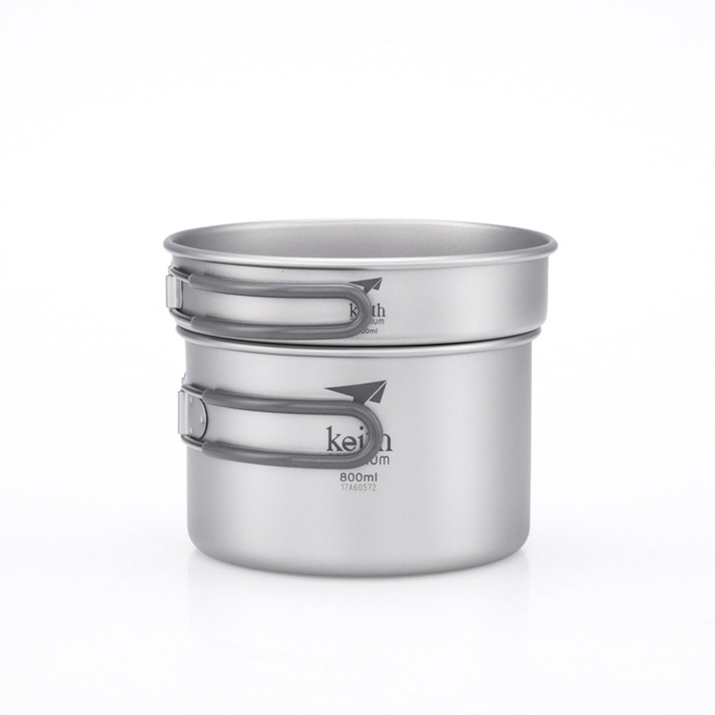 KEITH TITANIUM 2-Piece Pot and Pan Cook Set Ti6012
