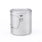 KEITH TITANIUM Double Wall Mug with Folding Handle & Lid 600ml Ti3357