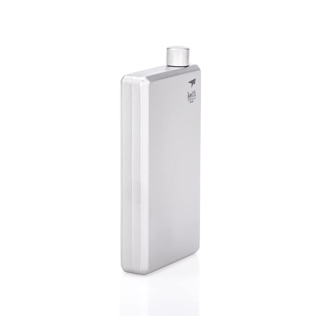 KEITH TITANIUM Pocket Flask with Funnel 120ml Ti9306