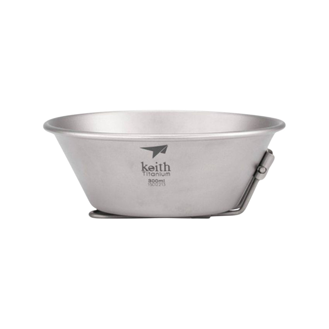 KEITH TITANIUM Bowl with Folding Handle 300ml Ti5320