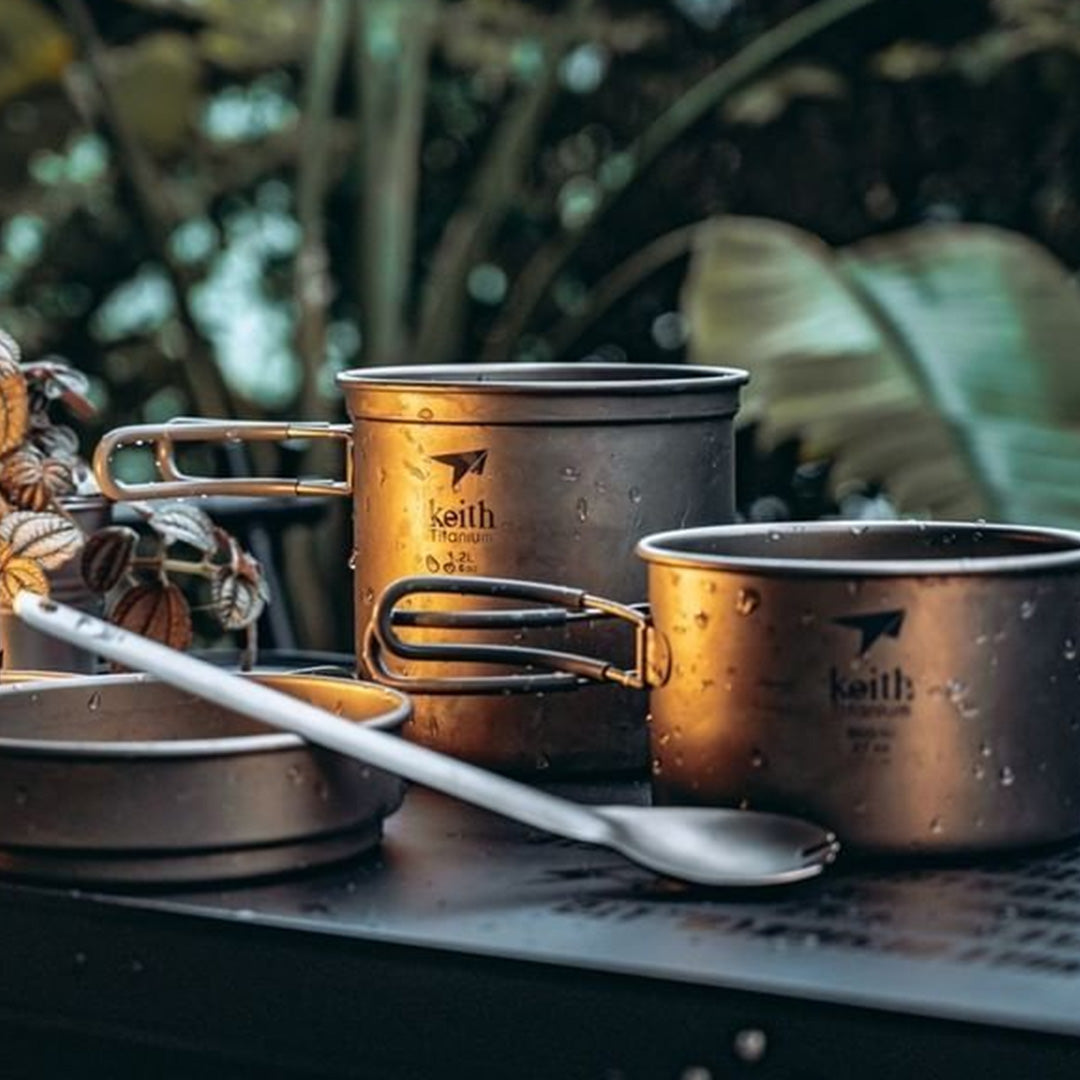 KEITH TITANIUM 3-Piece Pot & Pan Cook Set Ti6014
