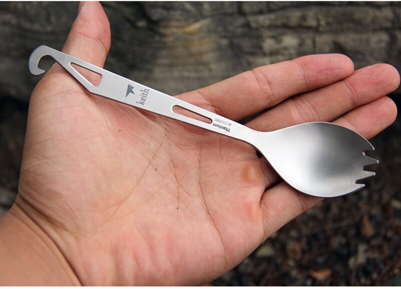 KEITH TITANIUM Spork with Bottle Opener Ti5311