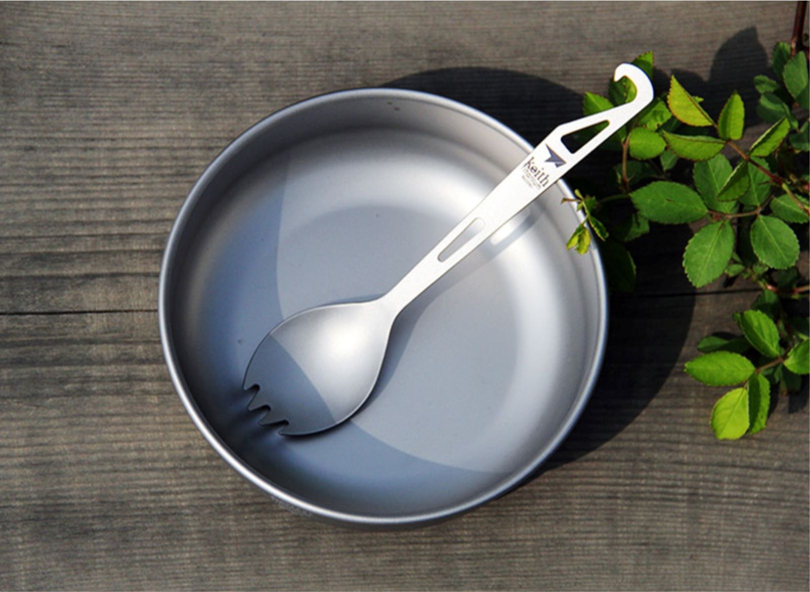 KEITH TITANIUM Spork with Bottle Opener Ti5311